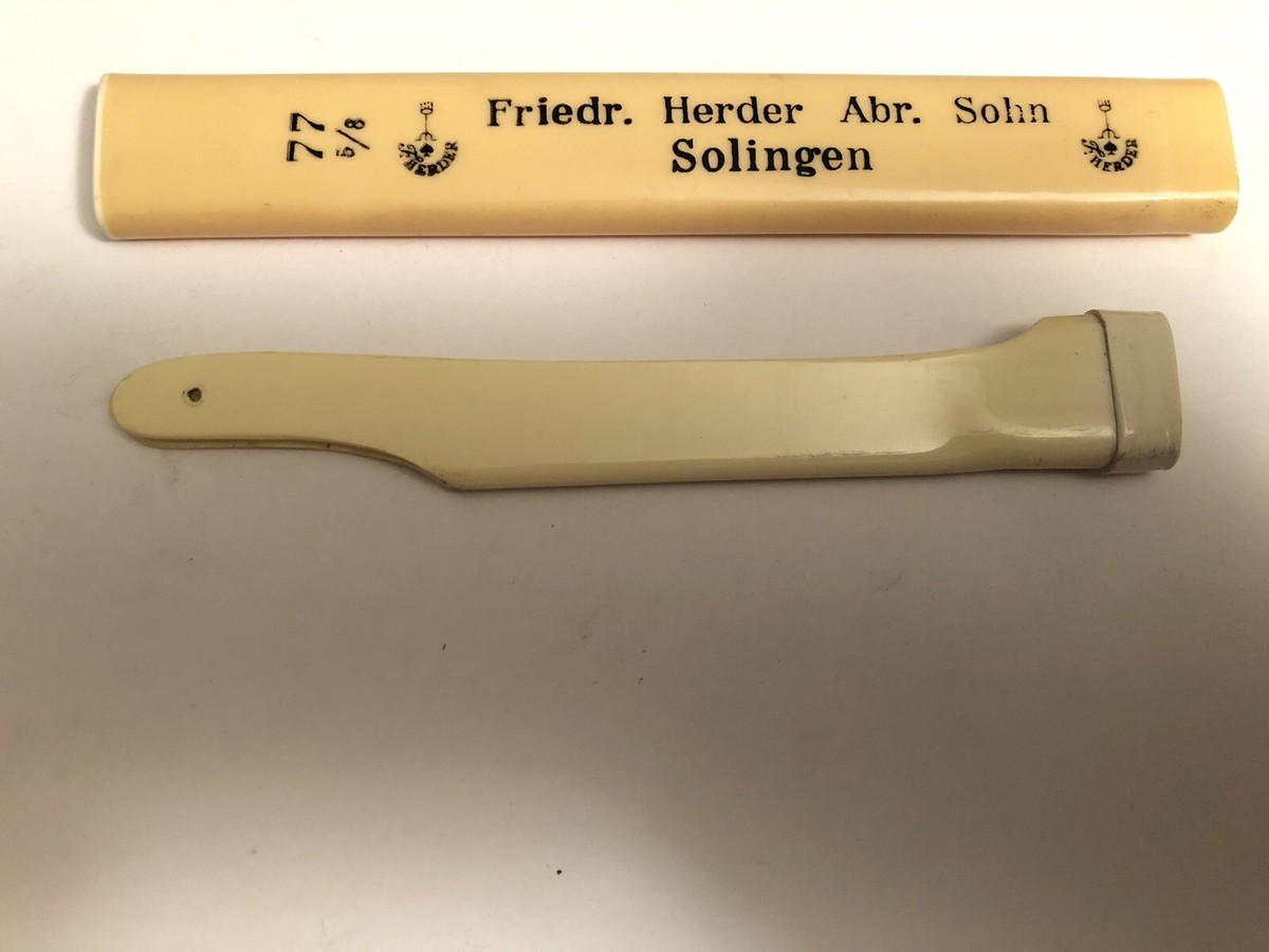 FRIEDR. HERDER ABR. SOHN 77 Square 西洋剃刀 NOS Friedr. Herder Abr. Sohn 6/8 | Grooming SOLD | 1500 DKK
