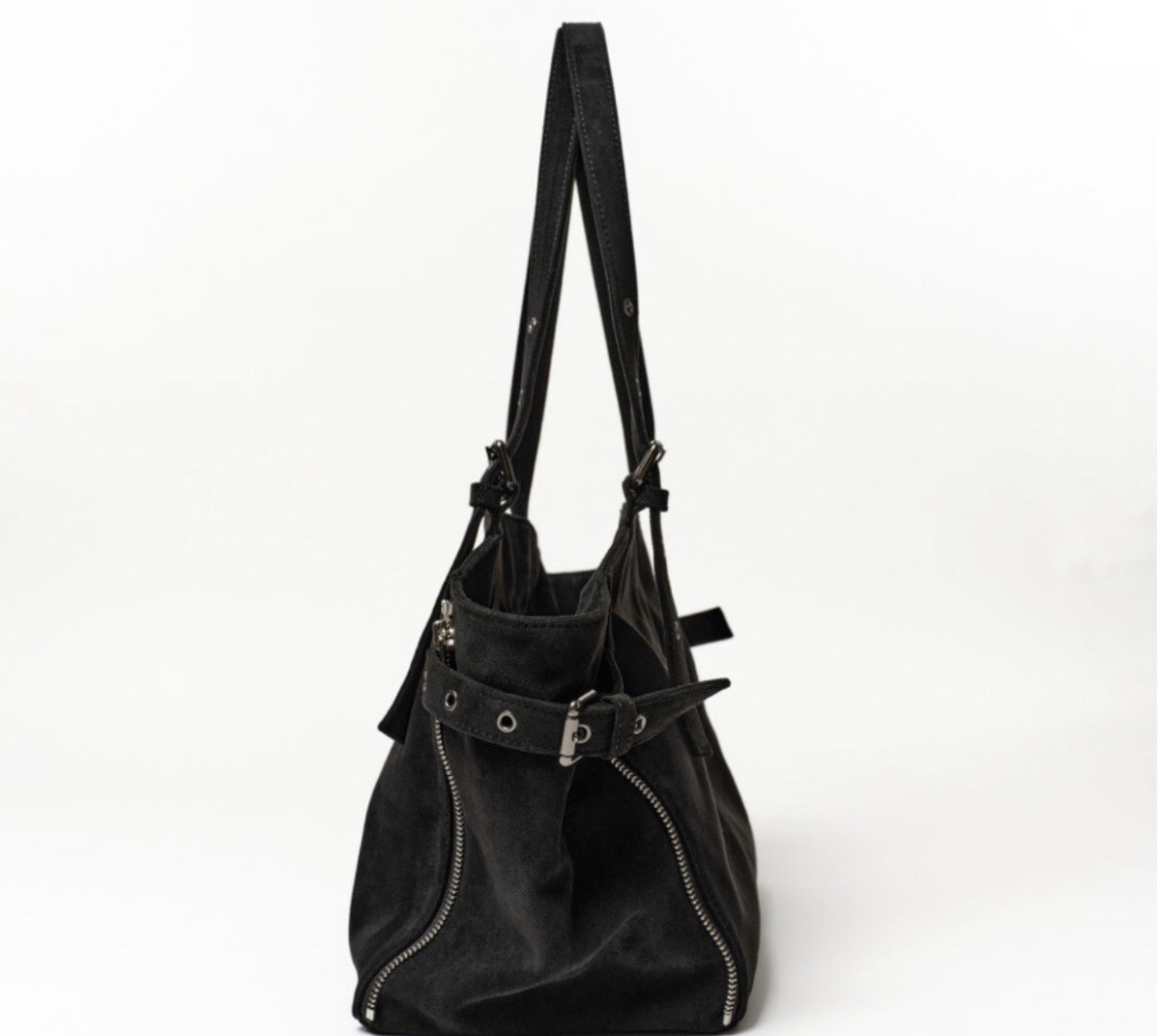 【SAMOONDOH】【送料・関税込み】Zipper shopper bag SUEDE zipper shopper bag M suede red