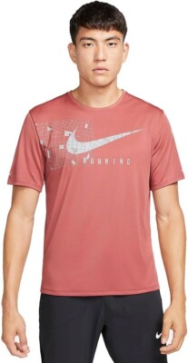 Nike Sportswear Running Men's T-Shirt UPF 40 (Reflective Red) Size Small