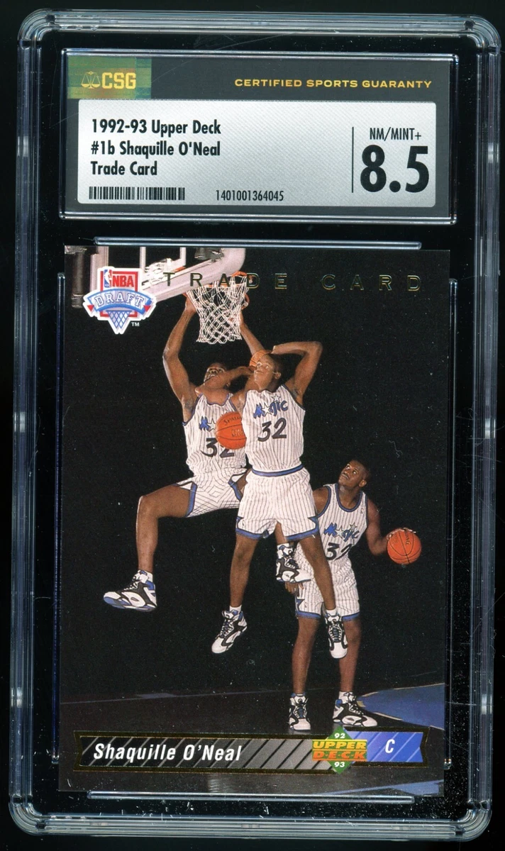 Upper Deck Shaquille O'Neal 8.5 Graded Basketball Rookie Sports