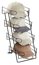 Caps Rack 4 Tier Black Wire Countertop Display Stand 36 48 Hat Baseball 20 x 16"