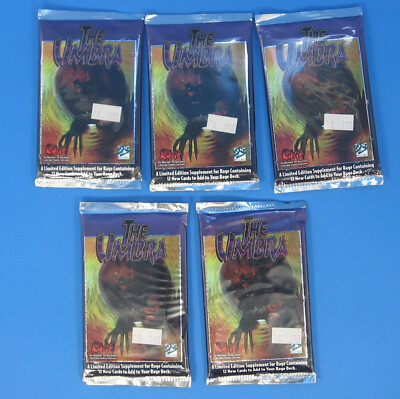 Werewolf The Apocalypse Umbra Collectible Trading Card Game 5x Booster Pack 1995