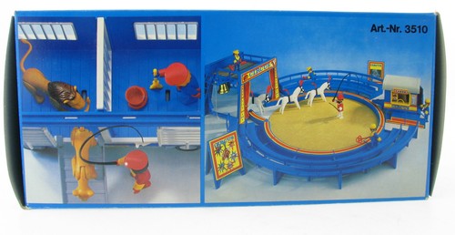 PLAYMOBIL 3514 V1 Zirkuswagen mit Löwe in OVP Box 1979 Circus Raubtier Wagen - Picture 3 of 11