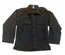 Military Jacket L Mens Regular Black 2 Pocket Propper 65% Polyester 35% Cotton