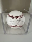 Andrew Jones SIGNED OML AUTOGRAPHED MLB BASEBALL JUMBO Sweet Spot Sig BRAVES
