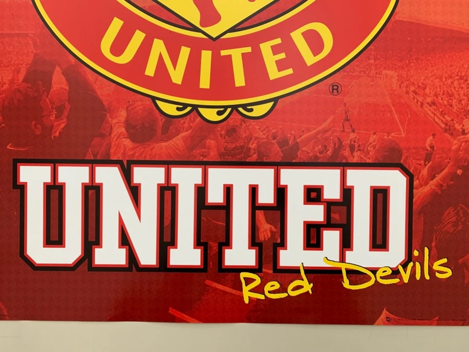 MANCHESTER UNITED, FOREVER UNITED, RED DEVILS, FÚTBOL, PÓSTER AUTÉNTICO 2005. Foto 4 de 4
