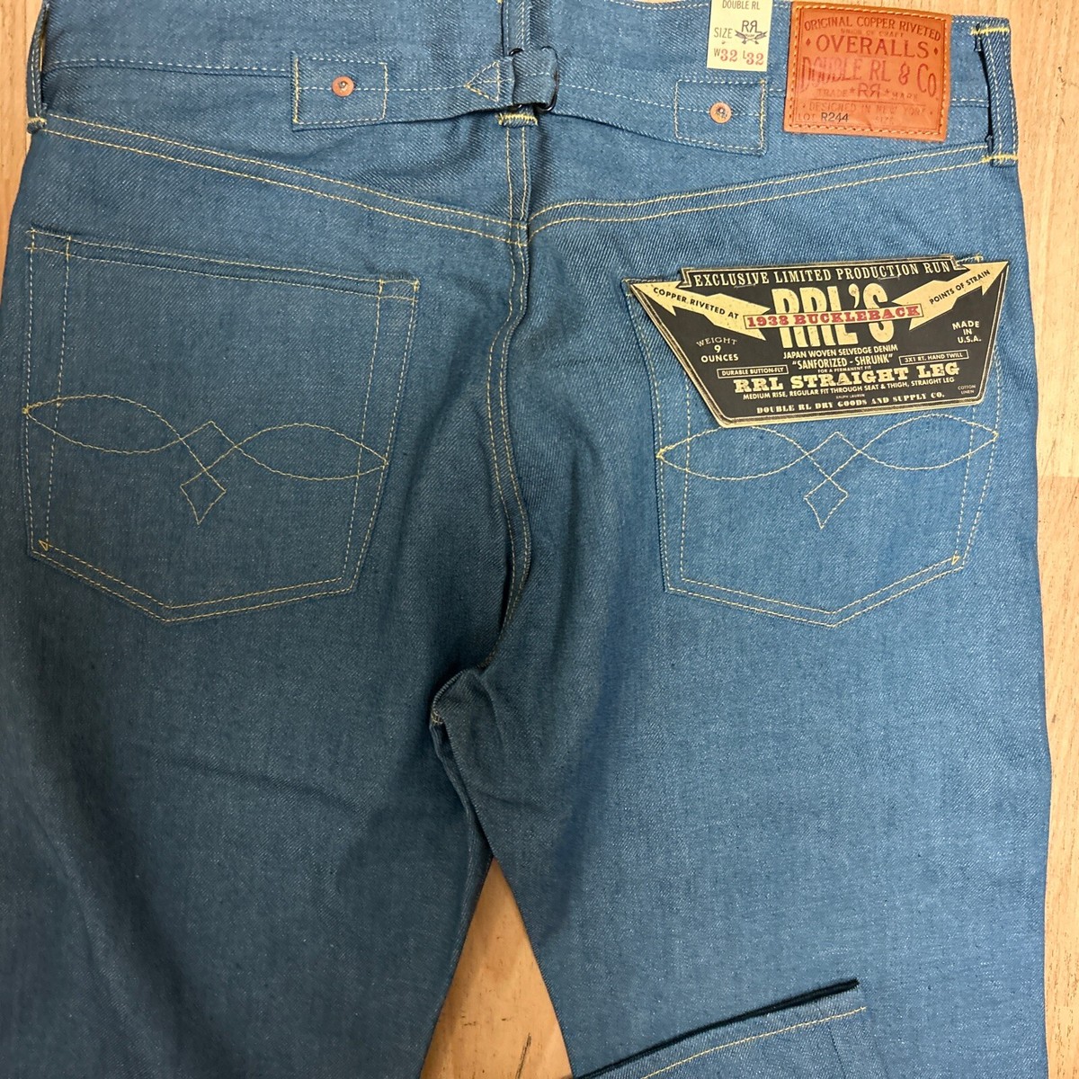 DOUBLE RL RRL straight leg 32/32 nwt jeans limited audition DOUBLE RL RRL straight leg 32/32 nwt jeans limited audition