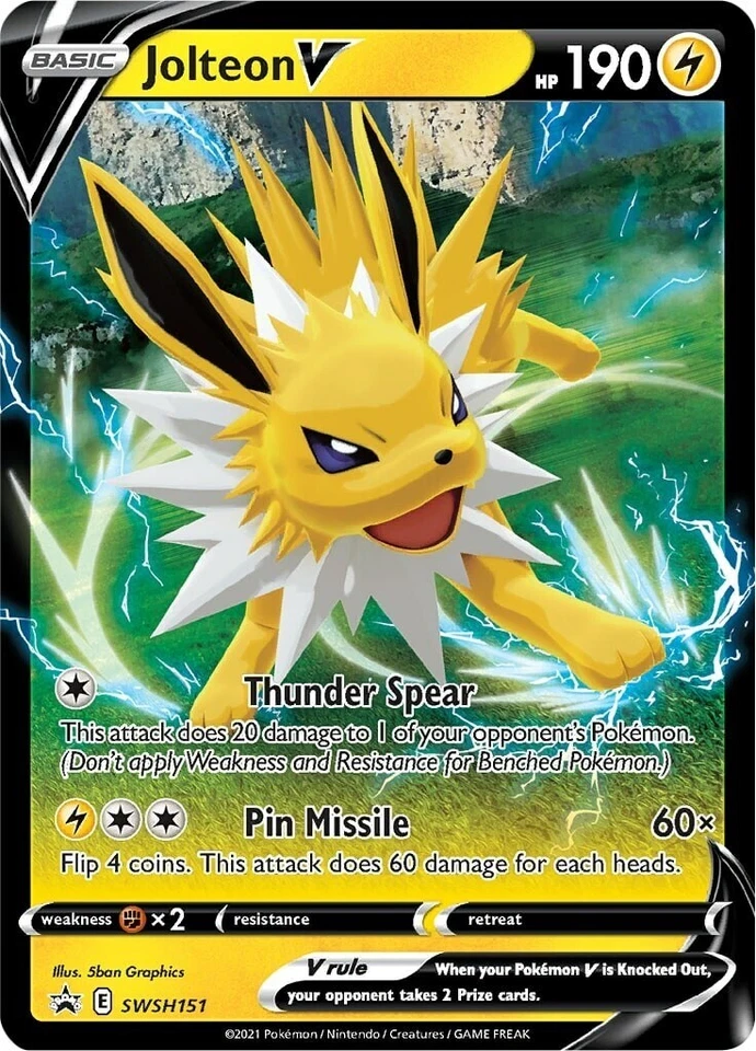Jolteon V SWSH151 SWSH: Sword & Shield Promo Cards