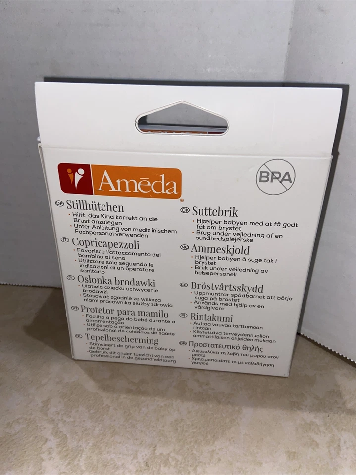 Protector de pezón Ameda Contact 20 mm grado A sellado de fábrica envío rápido Foto 4 de 4