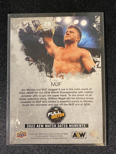 2022 Upper Deck AEW Match Dated Moments Silver #29 - Picture 2 of 2