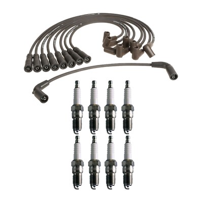 Denso Wire Set 7mm & 8 U-Groove Spark Plugs 0.06 Kit For Caddy Chevy GMC 5.0 5.7