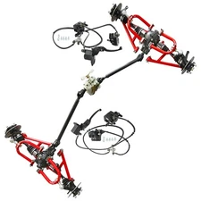 4 Wheel Front Rear CV Axle Drive Swing Arm Brake kit Assembly Go kart Mini bike