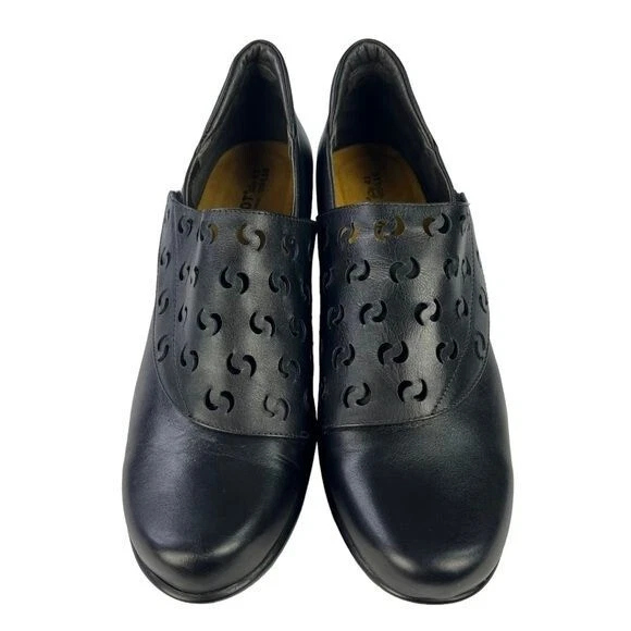 Naot Precious Lase Cut Leather Slip On Heels Black Womens Size EU 41 US 10-10.5 - Image 4 of 4