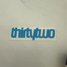Thirtytwo Snowboard Boot Sticker - Blue - Decal - 3x1”