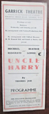 Garrick Theatre London Programme 1945. Uncle Harry, Michael Redgrave. Ian Colin