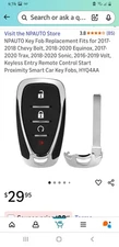 NPAUTO Key Fob Replacement Fits for 2017-2018 Chevy Bolt