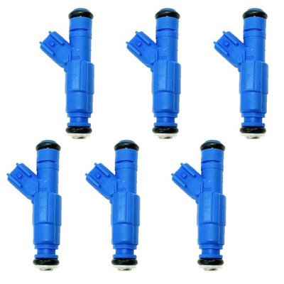 6 x Blue Fuel Injectors Upgrade for 04-05 Mercury Monterey Ford 4.2L V6 4F2E-A4B