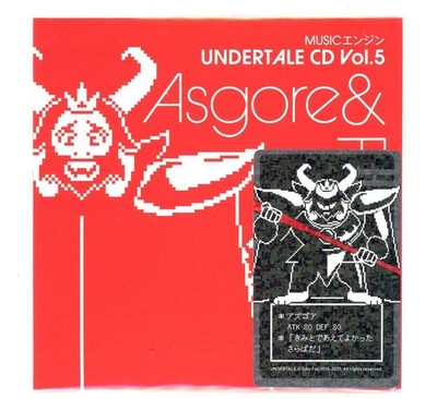 Undertale Music Engine CD Vol.5 Asgore Character Soundtrack with Card
