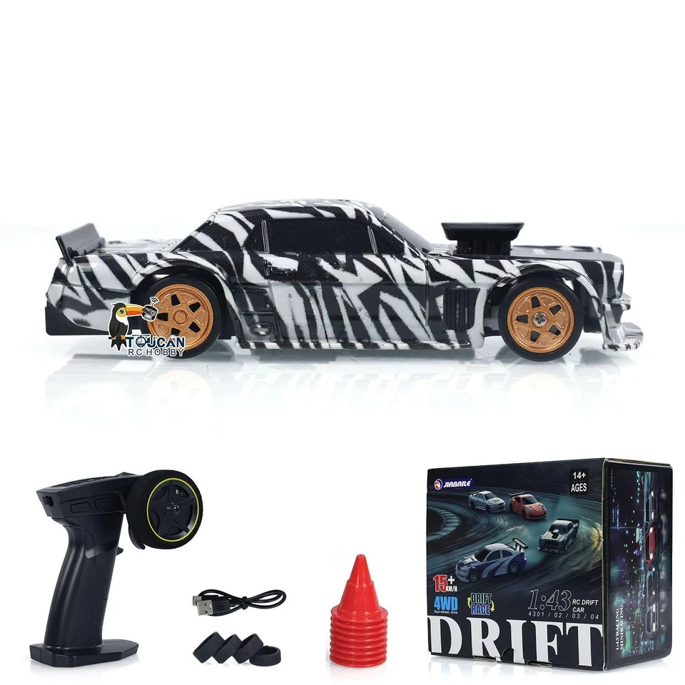 1/43 Radio Control RC Drift Car 4WD 2.4G RTR Mini Race Car Model 200mAh Battery - Image 2 of 4