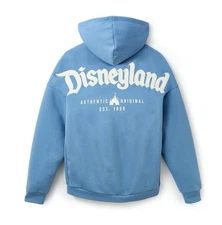 🔥Disney Parks - DISNEYLAND Logo - Zip Hoodie - Blue - XL💥