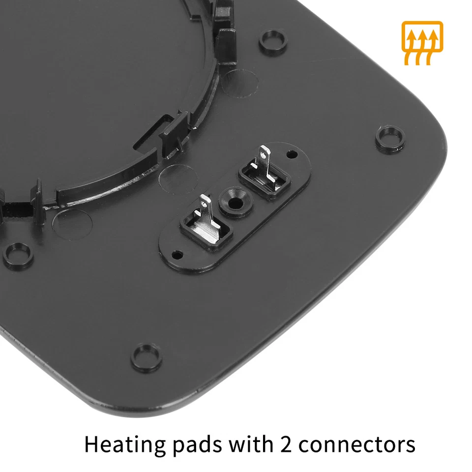 Espejo de vidrio térmico con placa de respaldo lado del pasajero derecho para BMW 745i 5116702842 Foto 4 de 4