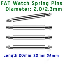 Thick 2 2.3mm Steel Spring Pin Bars for Garmin Fenix Forerunner Pins 20 22 26mm