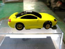 NEW TYCO TCR Chassis on a NEW  Yellow Dodge Stealth Body