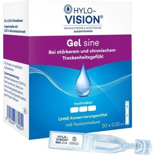 OMNIVISION GMBH HYLO-VISION Gel sine Einzeldosispipetten, 7 ml PZN 03114098