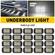 20X Rock Lights Underglow Underbody Under Car Truck Glow Pure White LED Light ED