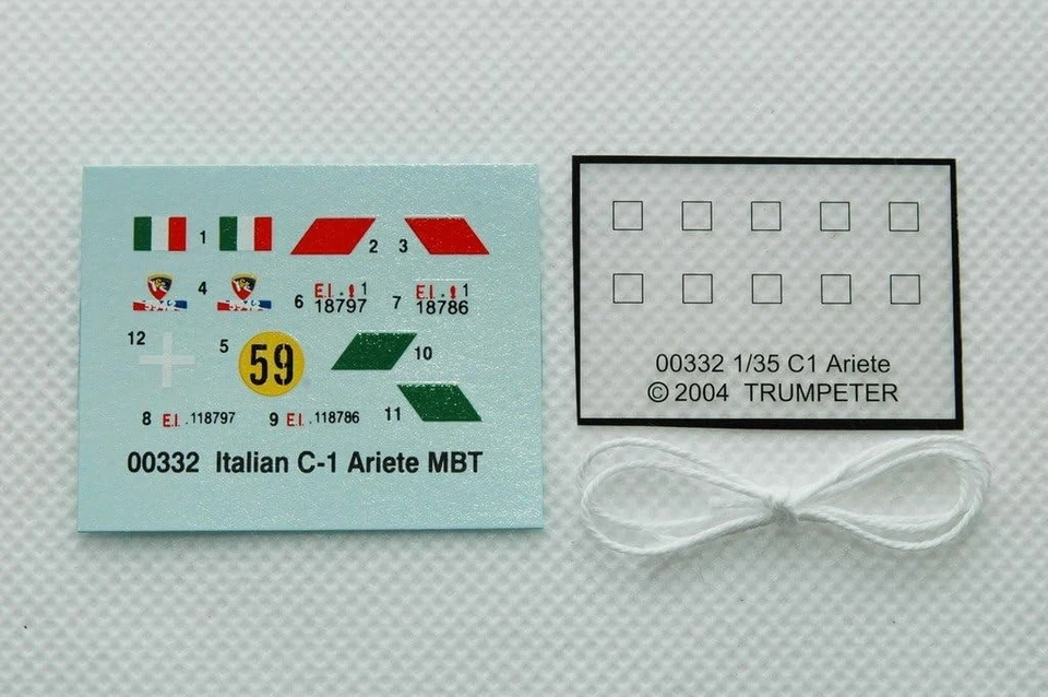 Trumpeter 00332 Italian C1 Ariete MBT Kit Montaggio 1/35 - Immagine 2 di 4