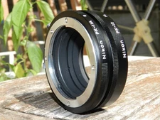 DDP Working Near Mint Nikon PK-11 8 & PK-12 14 Extension Tube Ring Set JAPAN