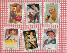 6 Coca-Cola Collectible Cards-Series 2-1994 Trade Cards-Ephemera-Junk Journal