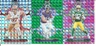 (35) 2024 PANINI MOSAIC MULTI-COLORED PRIZM REFRACTOR FOOTBALL ROOKIE CARDS !!