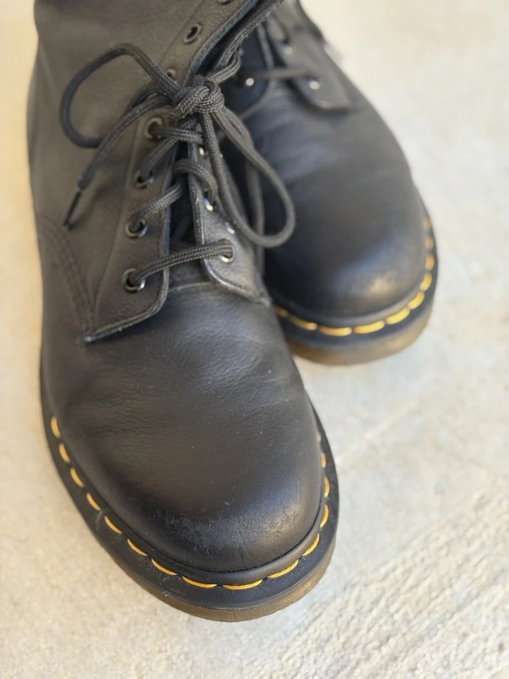 Botas con cordones de cuero Dr. Martens 1460 Pascal Virginia Foto 3 de 4