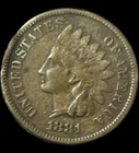 1881 Indian Head Penny  VG - Nice Coin!