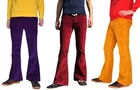 Mens Bell Bottoms FLARES Jeans Trousers Corduroy Hippy Pants 60s 70s Retro cords