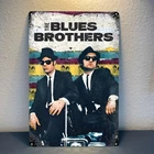 Vintage The Blues Brothers Movie Metal Poster - Collectible Tin Metal Signs 8x12