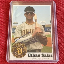 Ethan Salas Signature On Trading Card SIGNED AUTO