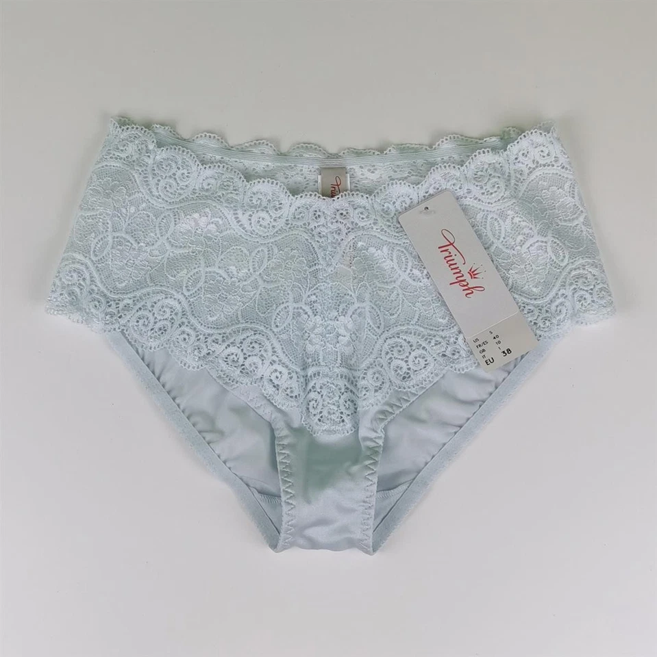 Triumph Amourette 300 Maxislip Blau Pastellblau 6804/1C Maxi Slip Spitze NEU 1A - Bild 1 von 1