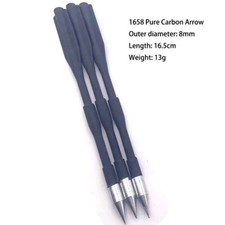 10 pièces boulons d'arbalète carbone pur flèche diamètre extérieur 8 mm longueur 16,5 cm chasse