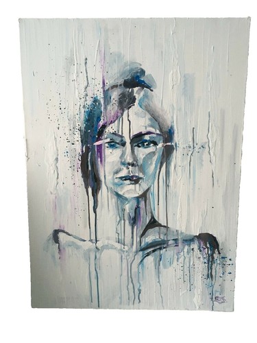 Jihyun Park (Korean) Unique Original Painting Color on Korean