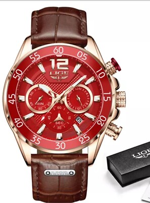 2022 LIGE Fashion Men Watches Sport Quartz Watch Man Brand Luxury Wristwatches 