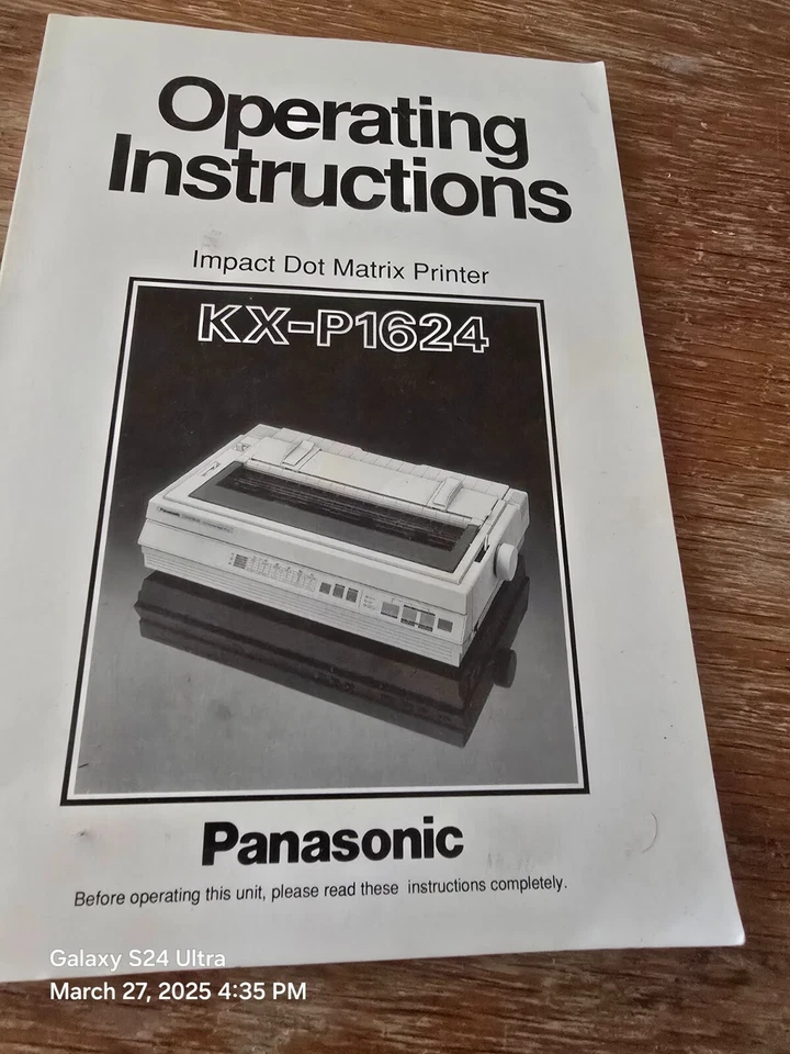 Panasonic Dot-matrix Printer KX-P1624 Bundle - Image 4 of 4