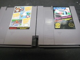 NES 4 Game Bundle Nintendo Tetris, Urban Champion, Pro Wrestling, 3 Games In One