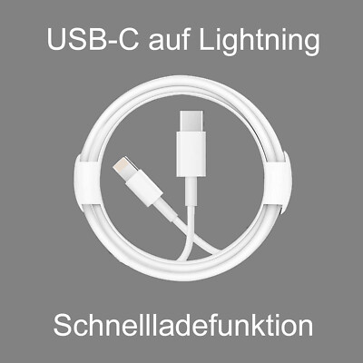 Ladekabel auf USB-C SCHNELL Kabel Lighting iPhone 13 12 11 XS Pro XR X 8 7 iPad