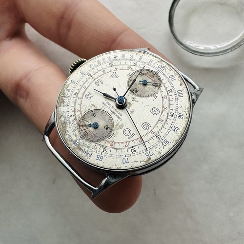 RARE CHRONOGRAPH SUISSE VENUS 170 chronographе MILITARY SWISS Watch vintage - Picture 19 of 19
