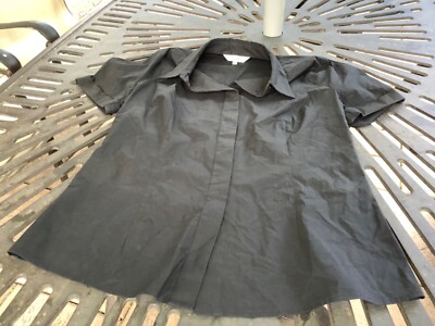 Bluse Schwarz L.K.Bennett 42 Baumwolle