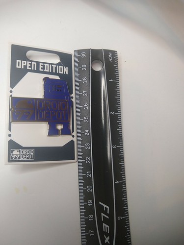 Disney Parks Star Wars Droid Depot Open Edition Pin Silver Tone Blue - Picture 3 of 7