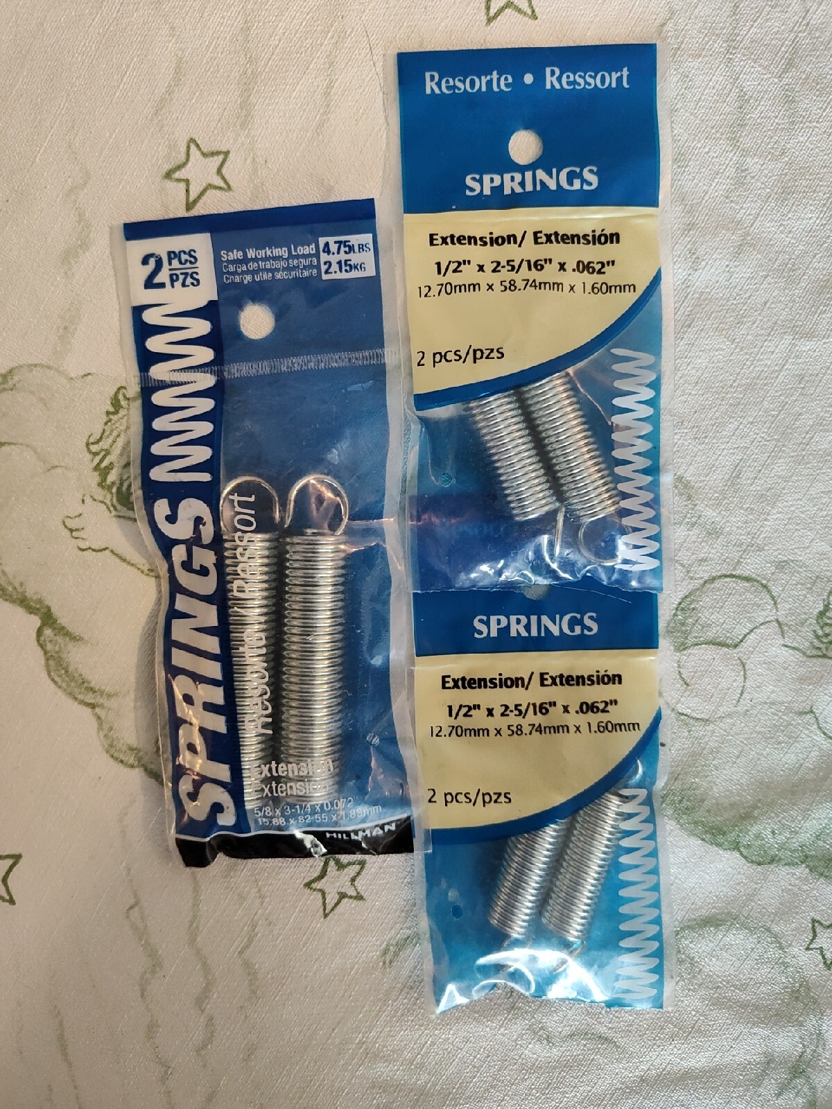 6 Hillman Extension Spring Variety Pack. 38902002419 eBay