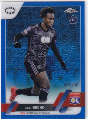 2022 Topps Chrome UEFA Womens Blue Mojo #98 Vicki Becho #112/250